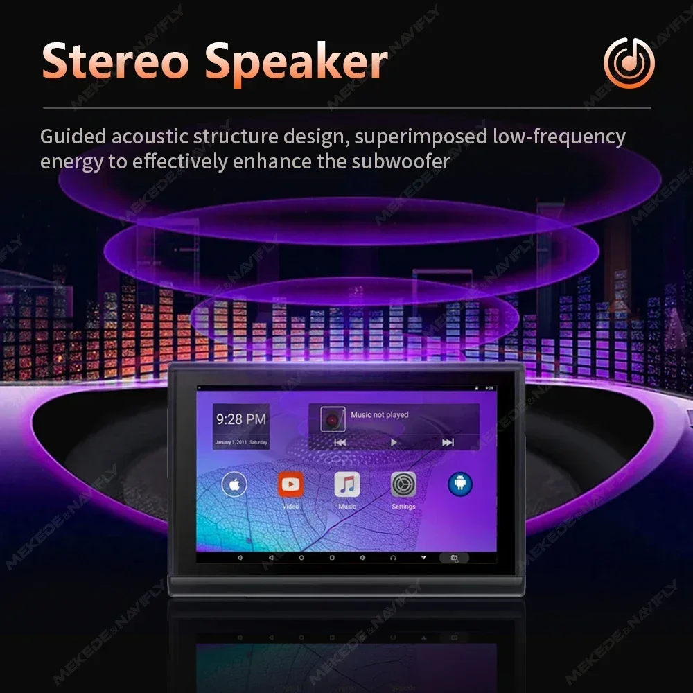 نظام أندرويد 8Core 2G + 32G مسند رأس السيارة شاشة تعمل باللمس مراقب المقعد الخلفي لاعب دعم HDMI AV USB مرآة ربط عرض FM ستيريو