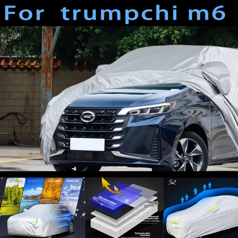 

For trumpchi m6 Outdoor Protection Full Car Covers Snow Cover Sunshade Waterproof Dustproof Exterior Car cover protection