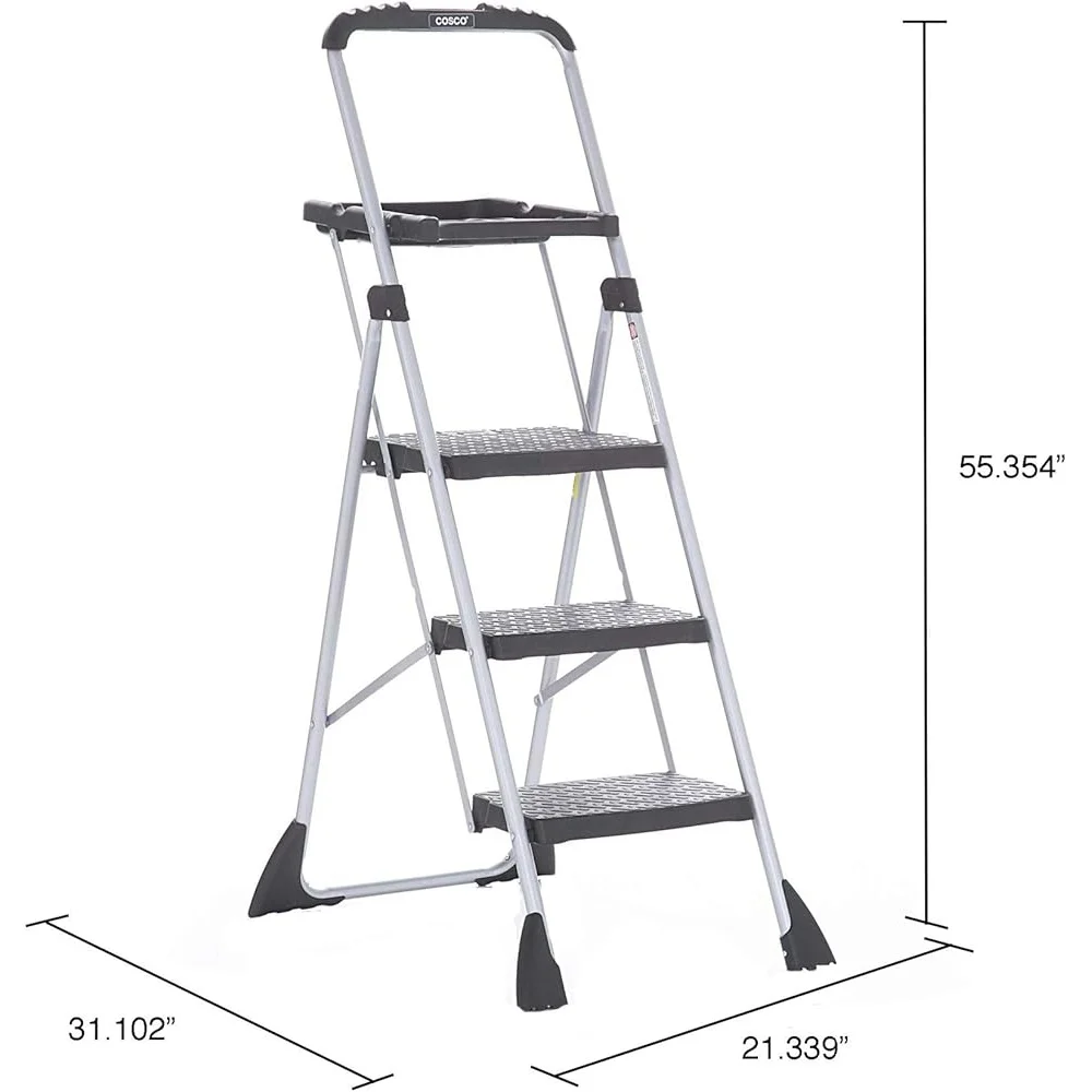 Plate-forme de travail en acier maximum, plateaux de projet pliables à verrouillage à une main, conception Stable et antidérapante, utilisation sûre, évalué ANSI, 225 lb, 10 ans