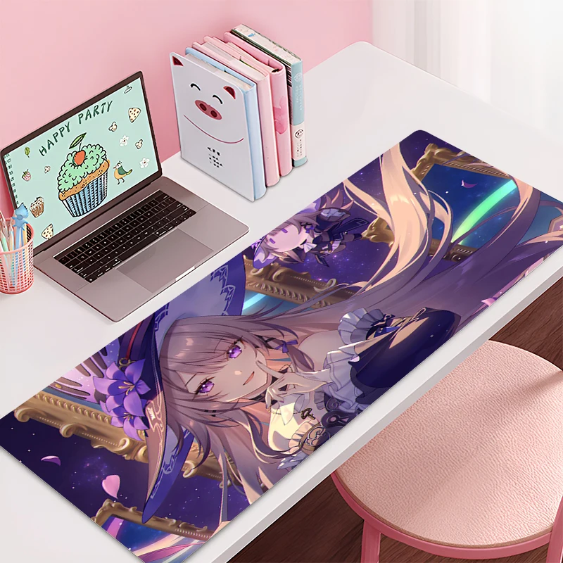 Gaming Mouse Pad Honkai: Star Rail Herta Accessories Office Gamer Keyboard Desk Mat Non-Slip ground mat Large PC Anime Mousepad