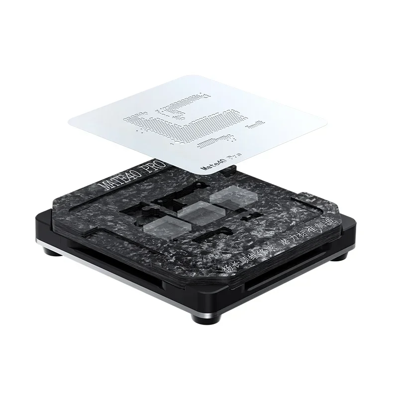 

YCS Magnetic Tin Planting Kit for iPhone X-15, Middle Layer Reballing Stencil Set for Motherboard Repair