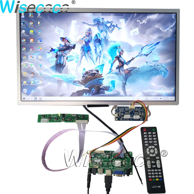 

1000 Nits High Brightness LCD Panel IPS Display 18.5" FHD USB Capacitive Touch Screen VGA Audio Driver Board Outdoor Wisecoco