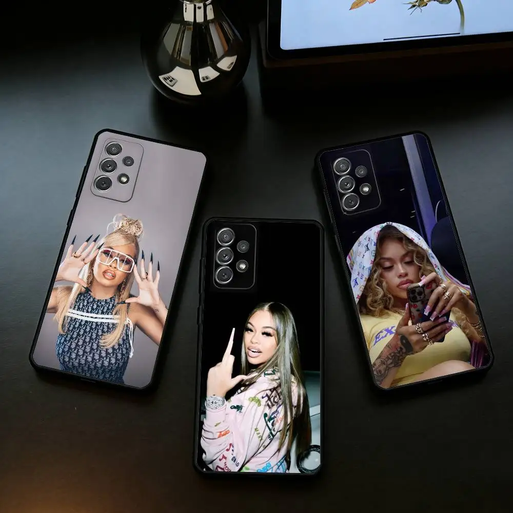 Latto Big M-Mama R-Rapper  Phone Case For Samsung Galaxy A73,A72,A71,A70,A53,A52,A51,Soft Silicone Black Cover