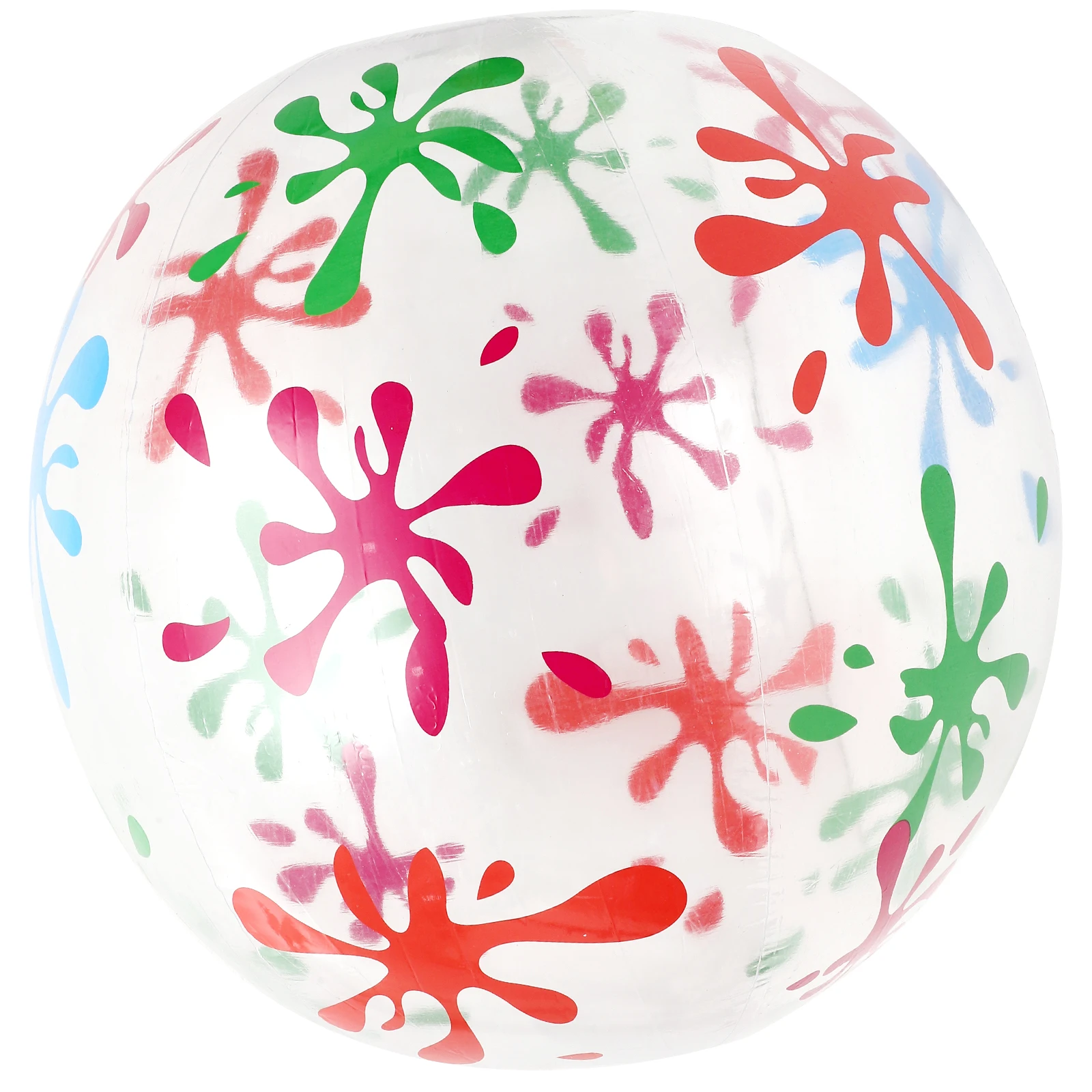 

1PC Creative Printing Transparent Inflatable Ball Playing Stretch Ball for Children Outdoor Beach (80cm Diameter)