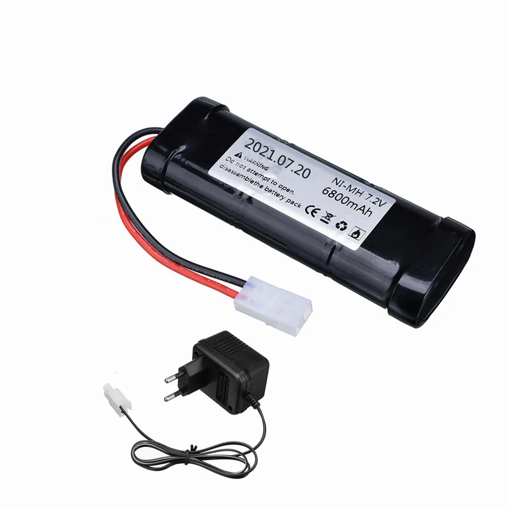 7.2V 6800mAh Oplaadbare 7.2V Ni-Mh Batterij Tamiya Plug Hoge Capaciteit SC * 6 Cellen voor RC Controle Auto Speelgoed Batterij