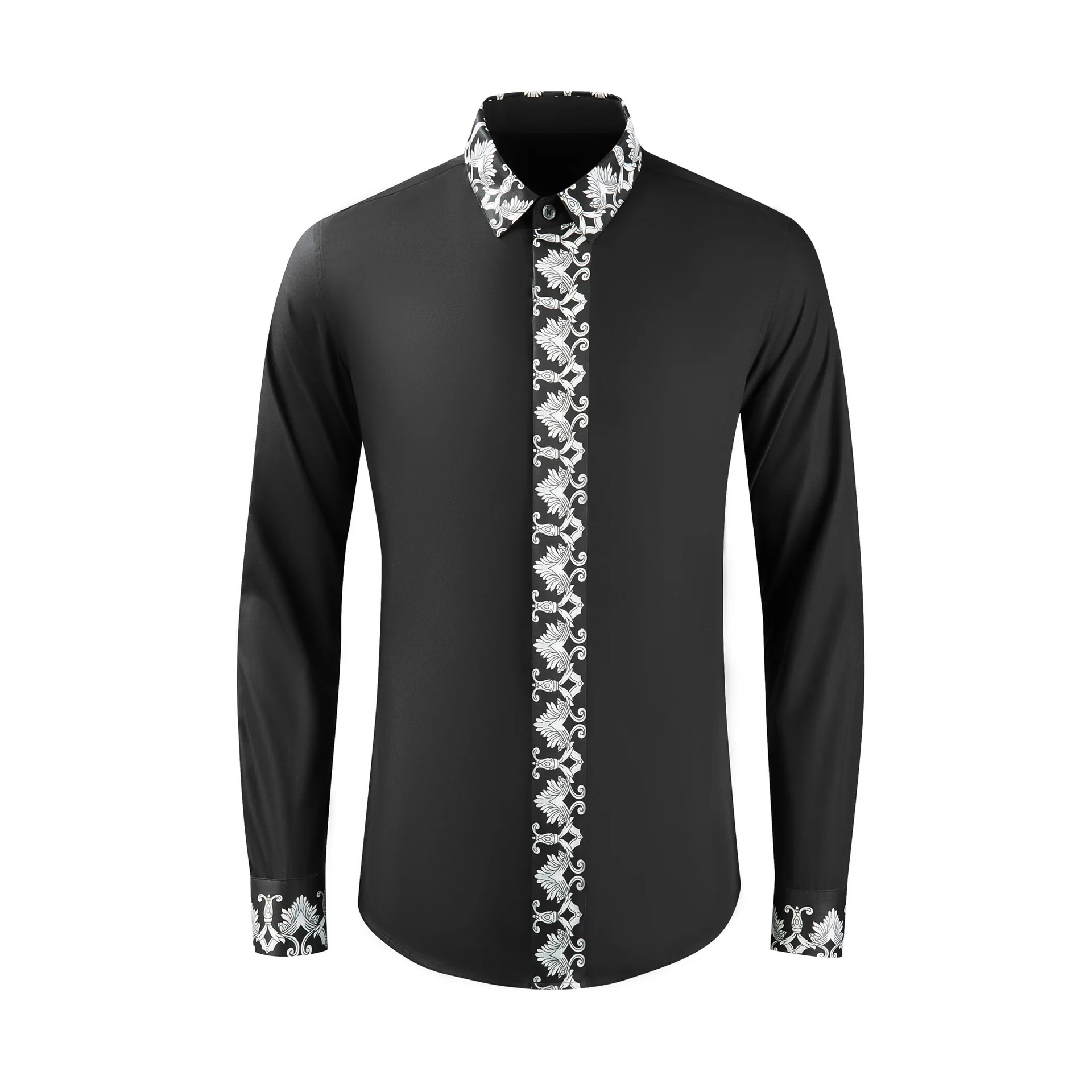 Men\'s Shirt Floral Tops Outdoor Suit Shirt Business Casual Long Sleeve Social Party Luxury New High Quality Men\'s T-Shirt Shirt