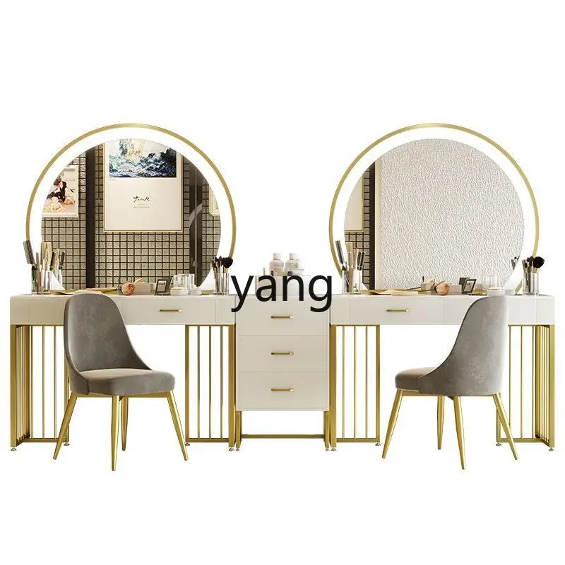 

LMM light luxury marble beauty salon studio special makeup table professional makeup table