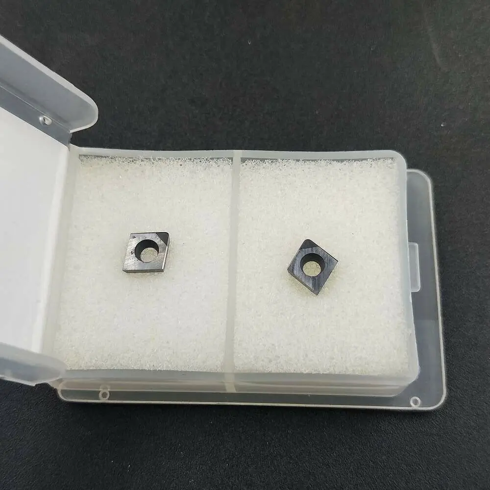 2pcs CCGW060208 CBN30 CCGT21.52 High hardness CNC nitride diamond inserts