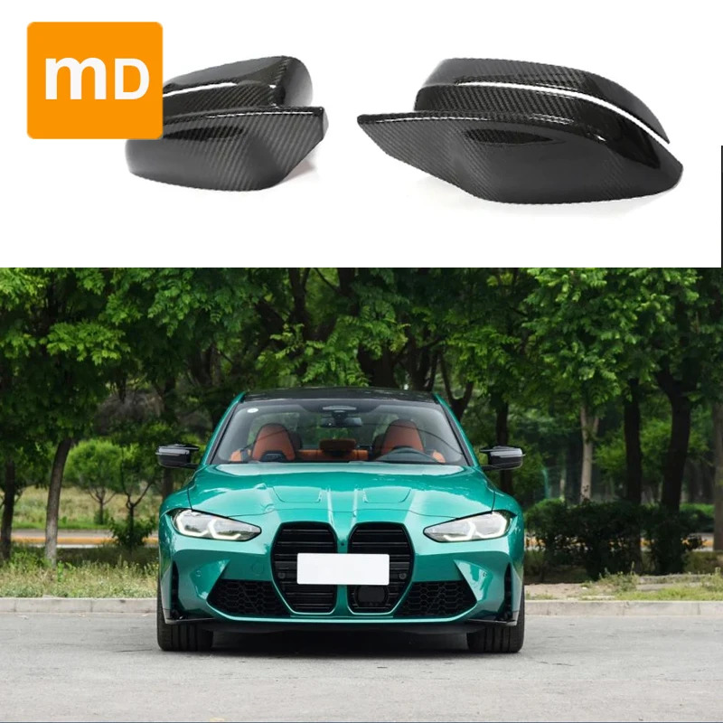 For BMW G80 M3 G80 G82 G83 M4 2021 2022 LHD Dry Carbon Fiber Modification Housing Rearview Mirror Cover Protective Decoration