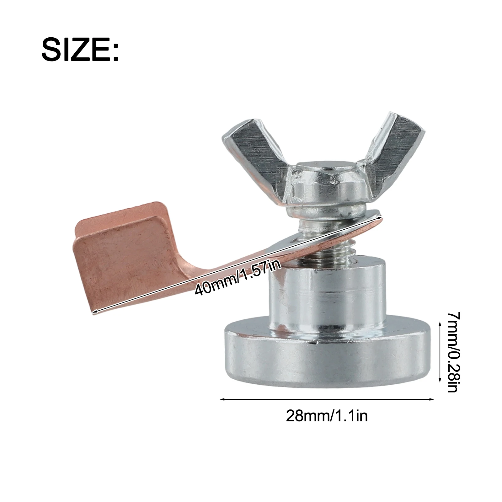 1 قطعة لحام صغير الأرض المشبك الحديد المغناطيسي لحام دعم المشبك الإفراج السريع جبل لحام دعم التأريض المشبك أدوات