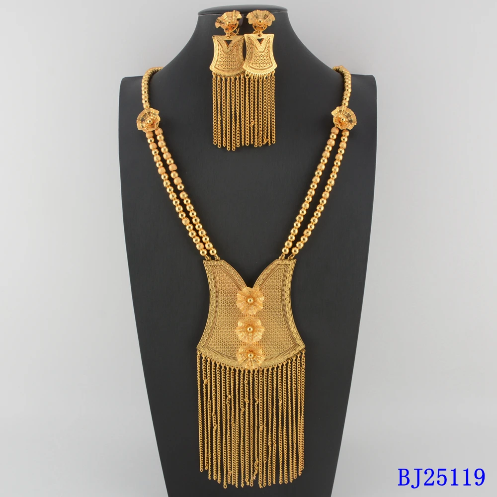 

Африканский модный комплект украшений с посадкой золота, комплект бижутерии, комплект украшений из хрустальных бусин