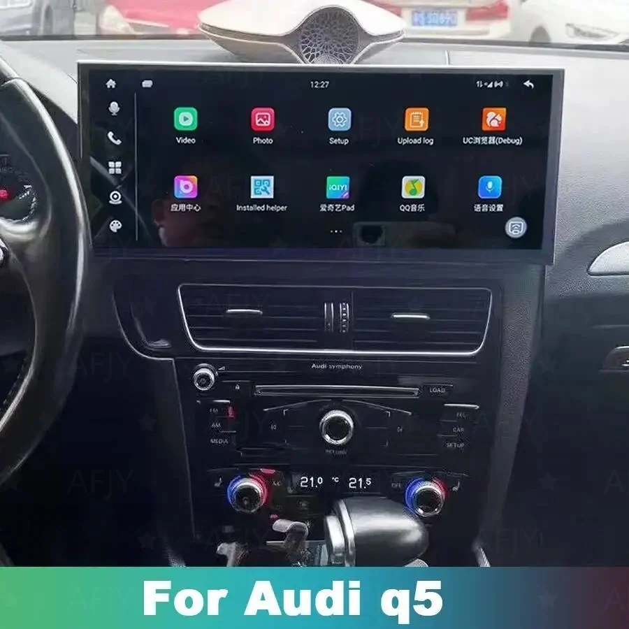 New 15.8Inch QLED Screen For AUDI Q5 2009-2017 Wireless CarPlay Car Radio GPS Multimedia BT  Navirider Android 14 DSP Stereo