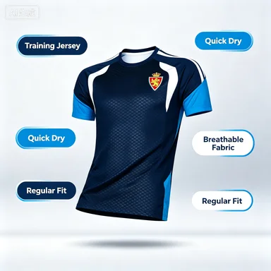 2026 Zaragoza Fan Style Football Jersey  Summer Sports T-shirt Breathable Quick Drying Streetwear 3D Print Parent-child Tee