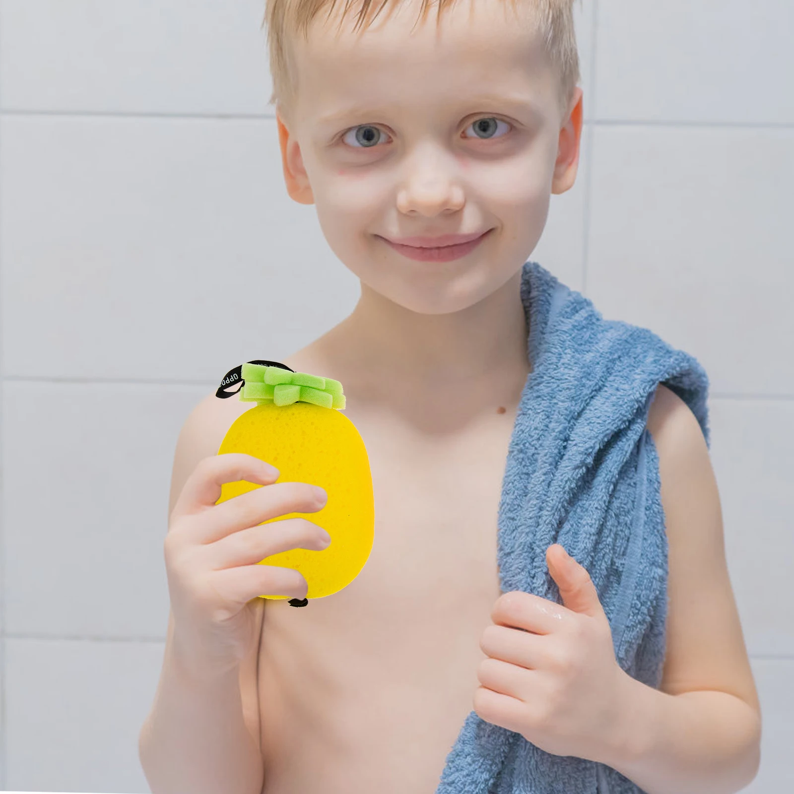 

5pcs Sponge Children Scrubber Lightweight Portable Polyester Body Sponge Cleaning Tool Bath Supply