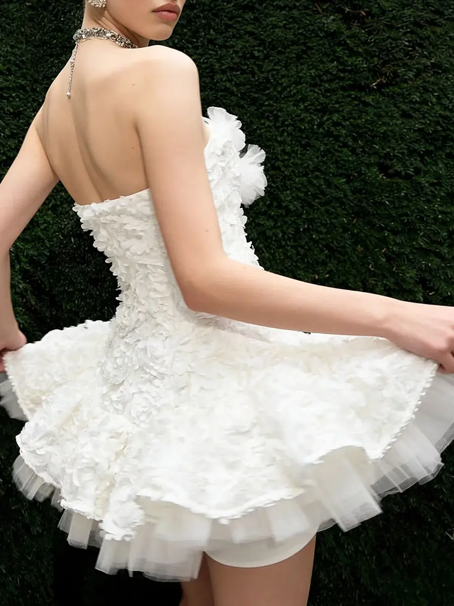 VGH 솔리드 섹시한 주름 미니 드레스 여성용 스퀘어 칼라 민소매 하이 웨이스트 여름 스위트 파티 드레스 여성 패션 스타일