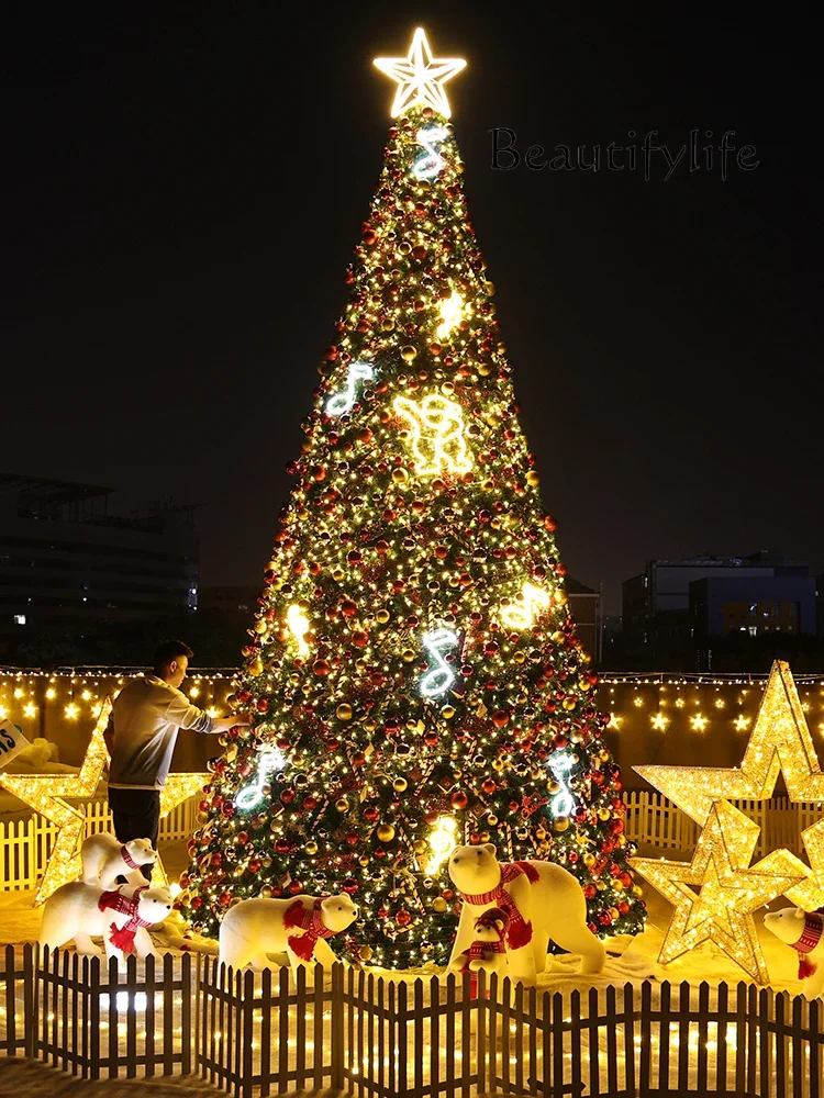 

Large Christmas Tree New 6/8/Outdoor Frame Encryption Package Luminous Christmas Decoration