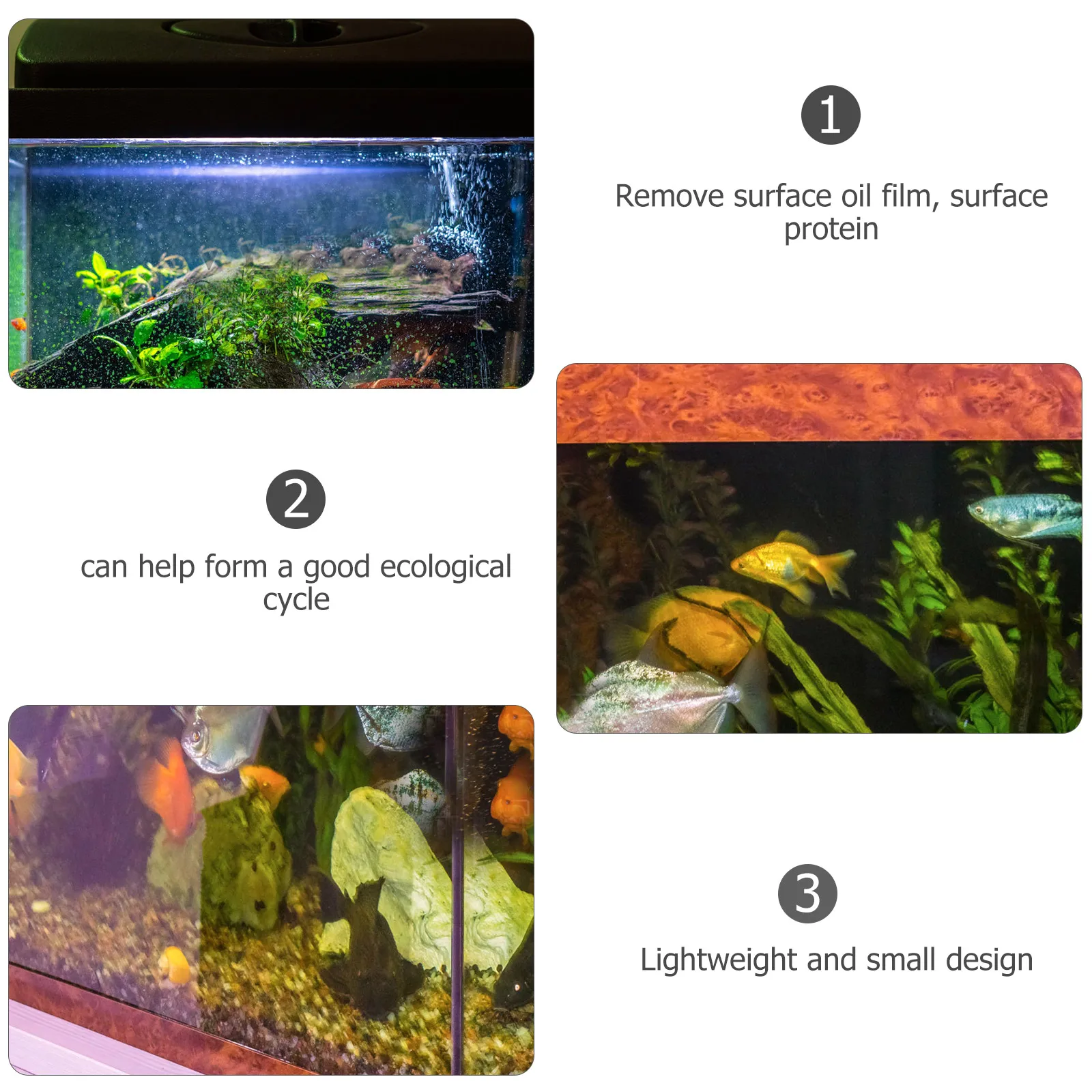 

2pcs Fish Tank Oil Film Remover Surface Protein Skimmer Aquarium Degreaser Water Plant Processor Inlet Tube