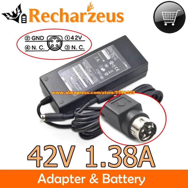 Genuine For EPSON 42V 1.38A AC Adapter M248A For COLORWORKS C3500 Computer Charger TMC 3500 TM C-700 Epsom C3500 Power Supply