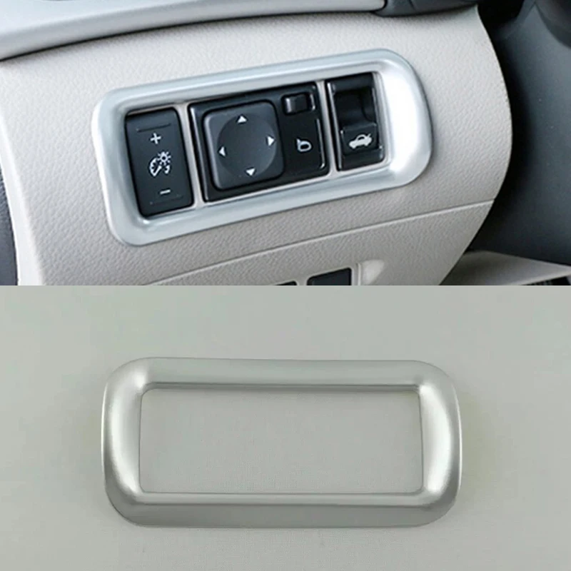 For Nissan Sentra 2013 2014 2015 2016 2017 2018 ABS Interior Decorations Matte Silver Car Styling Accessories