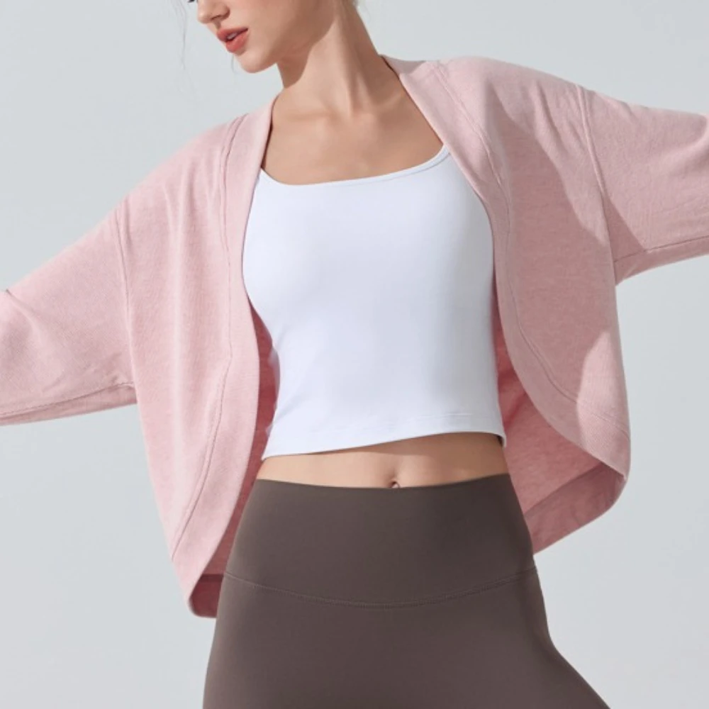 MIML Yoga Long Sleeve Breathable Fitness Clothing Pilates Loose Sportswear Comfortable Gym Workout Outfit for Women Workout Tops