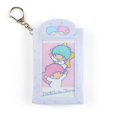 Sanrio Cartoon Card Holder Cinnamoroll Mymelody Tuxedosamid Photo Folder Keychain Note Bag Pendant Anime Action Figures Toys