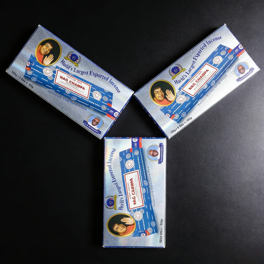Incense Satya Palo Santo-complete box (12 packs x 15g) Original package Home Fragrance NAGCHAMPA California white sag Incense