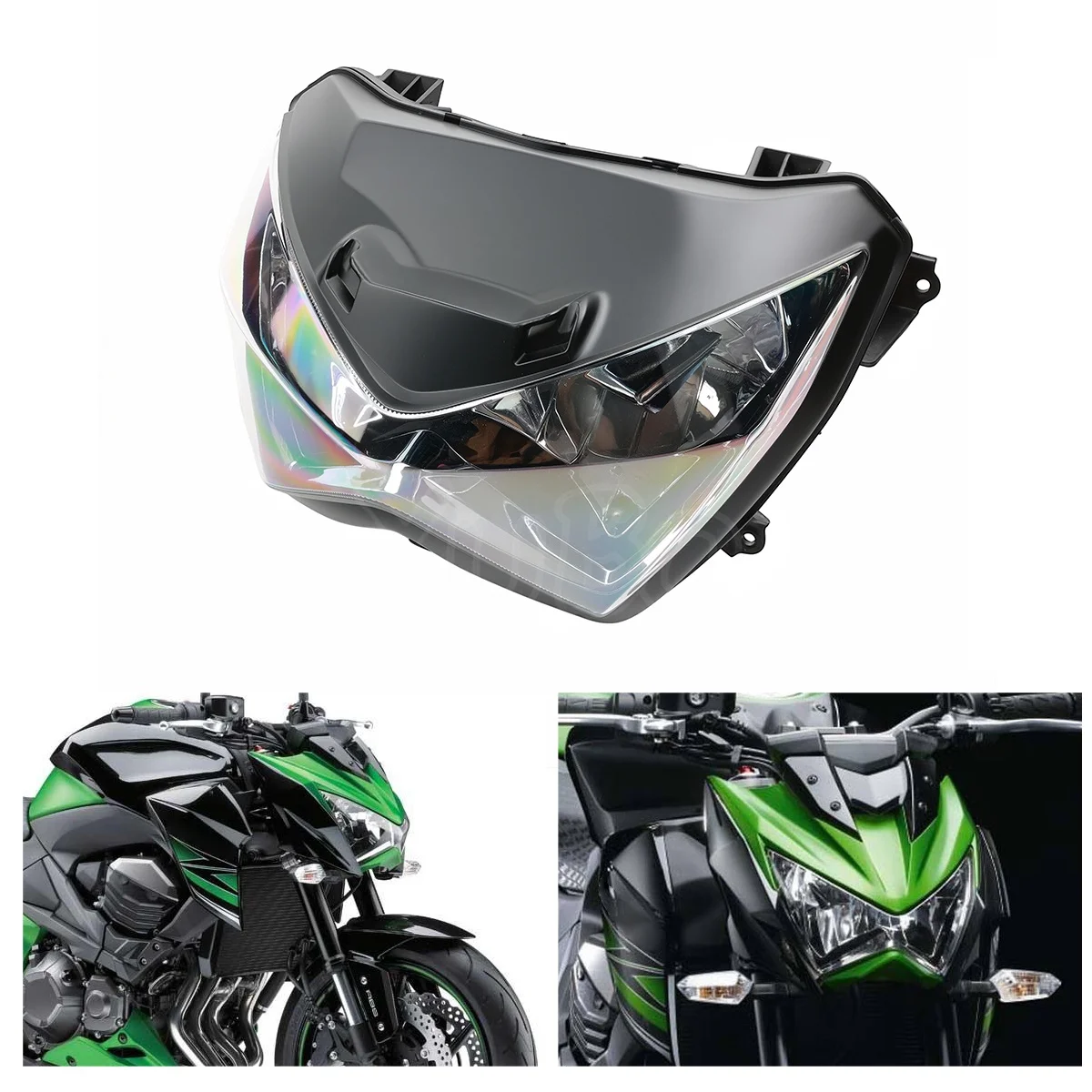 Clear Lens Front Headlight Assembly Head Lamp For Kawasaki Z800 Z250 2013-2017 2014 2015 2016 Motorcycles Lighting Accessories
