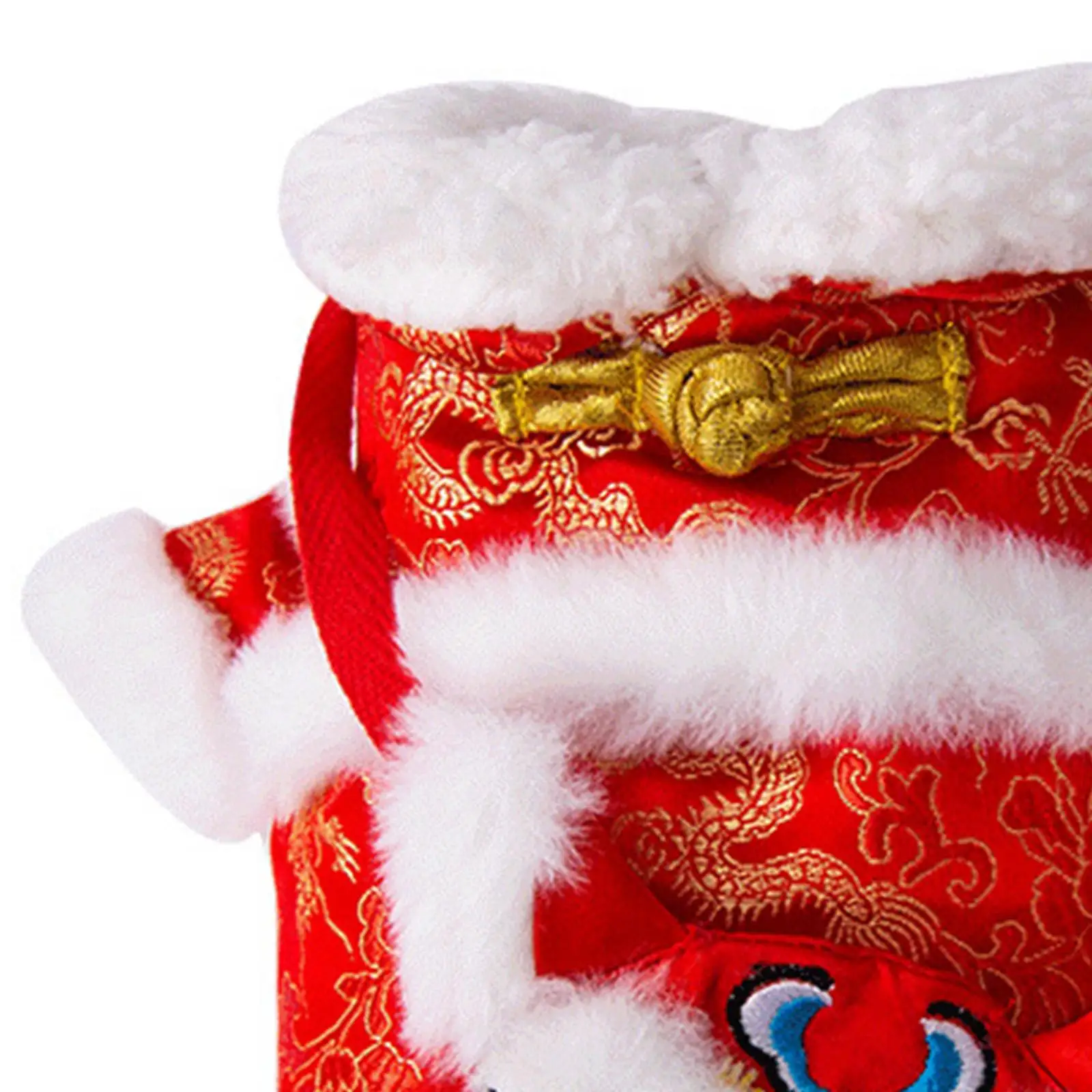 Cat Chinese New Year Costume Winter Apparel Easy to Wear Blessing Dog Vest Pet Winter Coat for Dogs Teddy Kitten Party Holiday