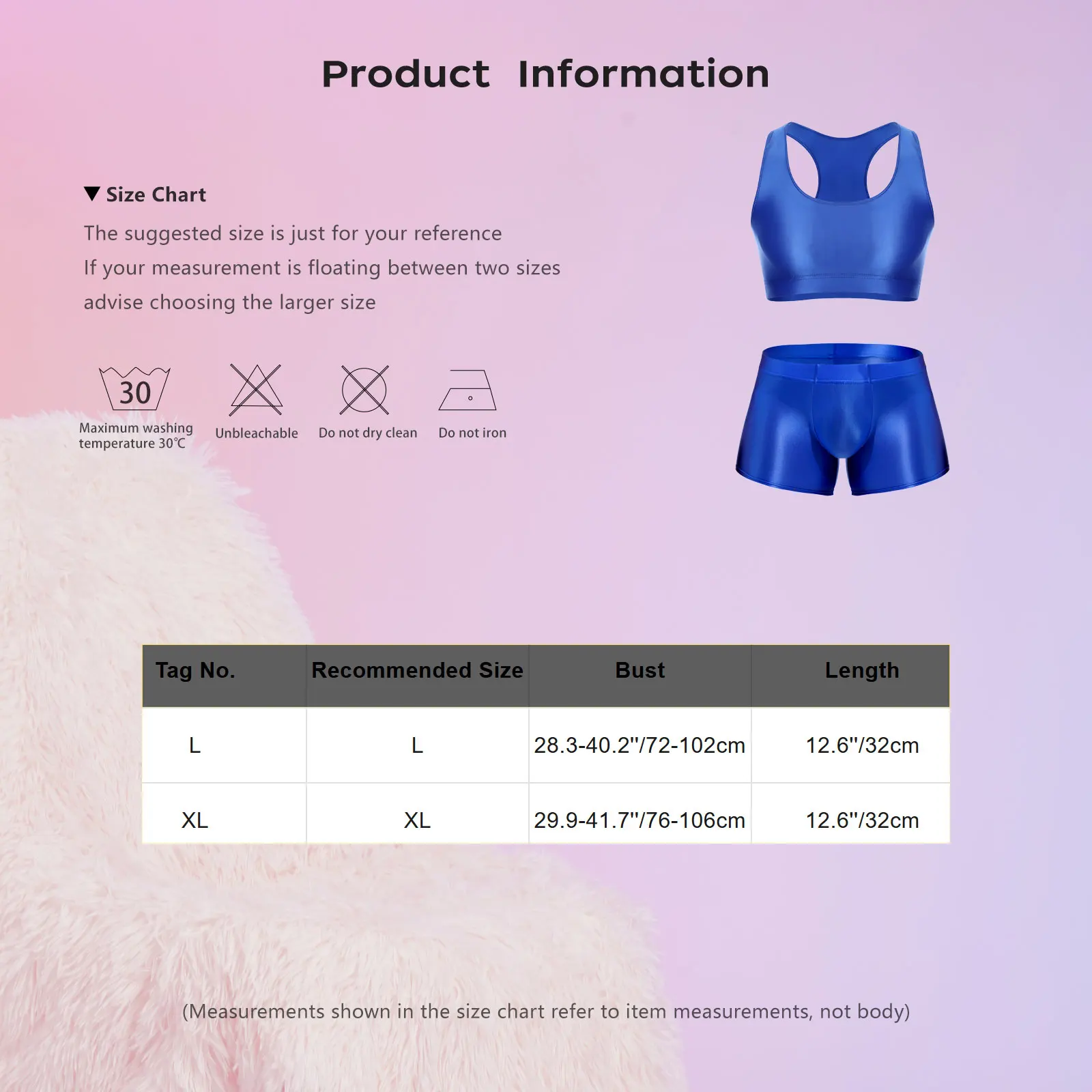 Men Glossy Stretchy Fitness Outfit U Sleeveless Crop Top Vest And Low Rise Boxer Nightwear Underwear Bathing Suit Workout Wear - view 6
