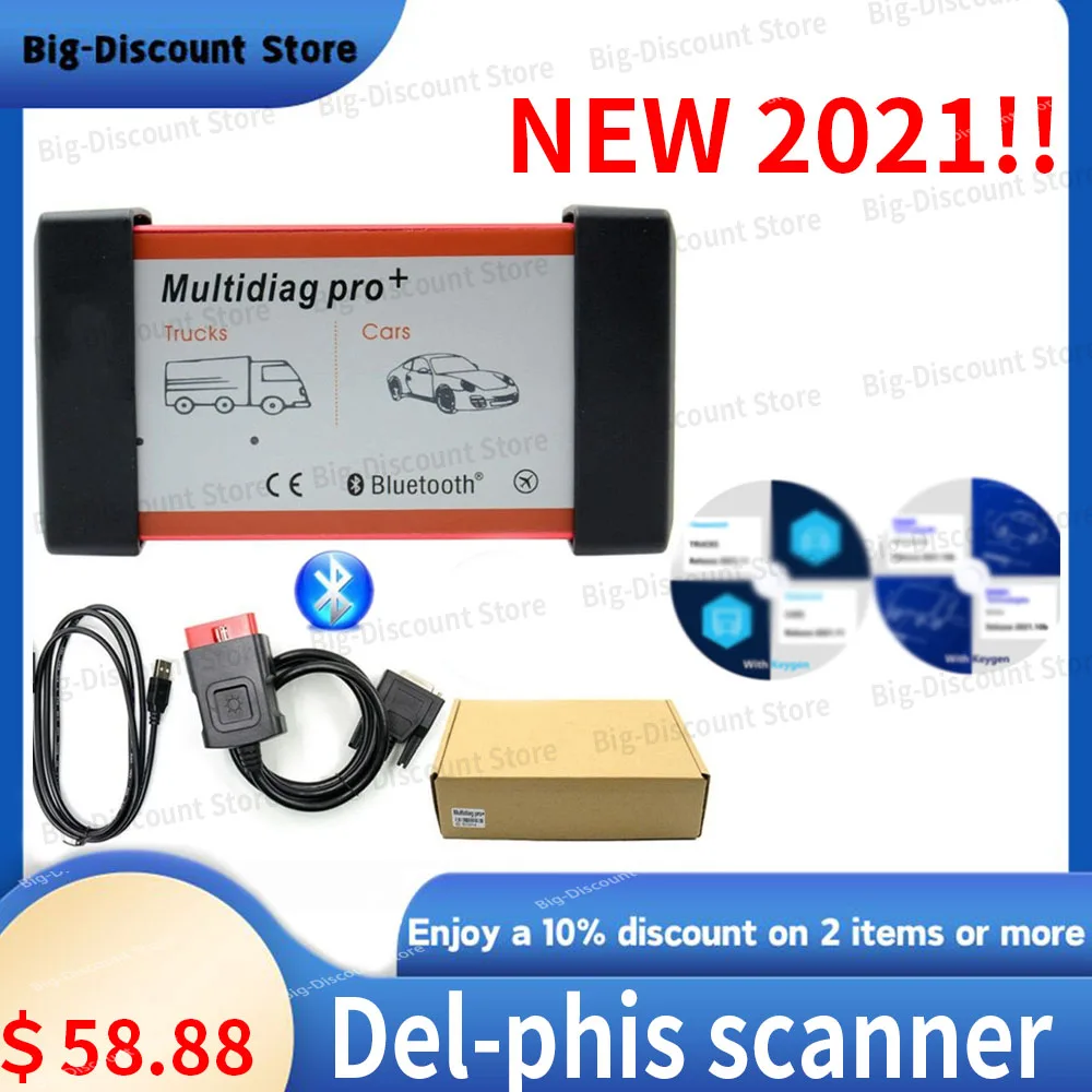 

2024 New VCI 2021.1 with Keygen Au-to-coms Pro Vd Ds-150e C-d-p Bluetooth TNESF DEL-PHIS ORPDC Car Truck Obd2 Diagnostic Tools