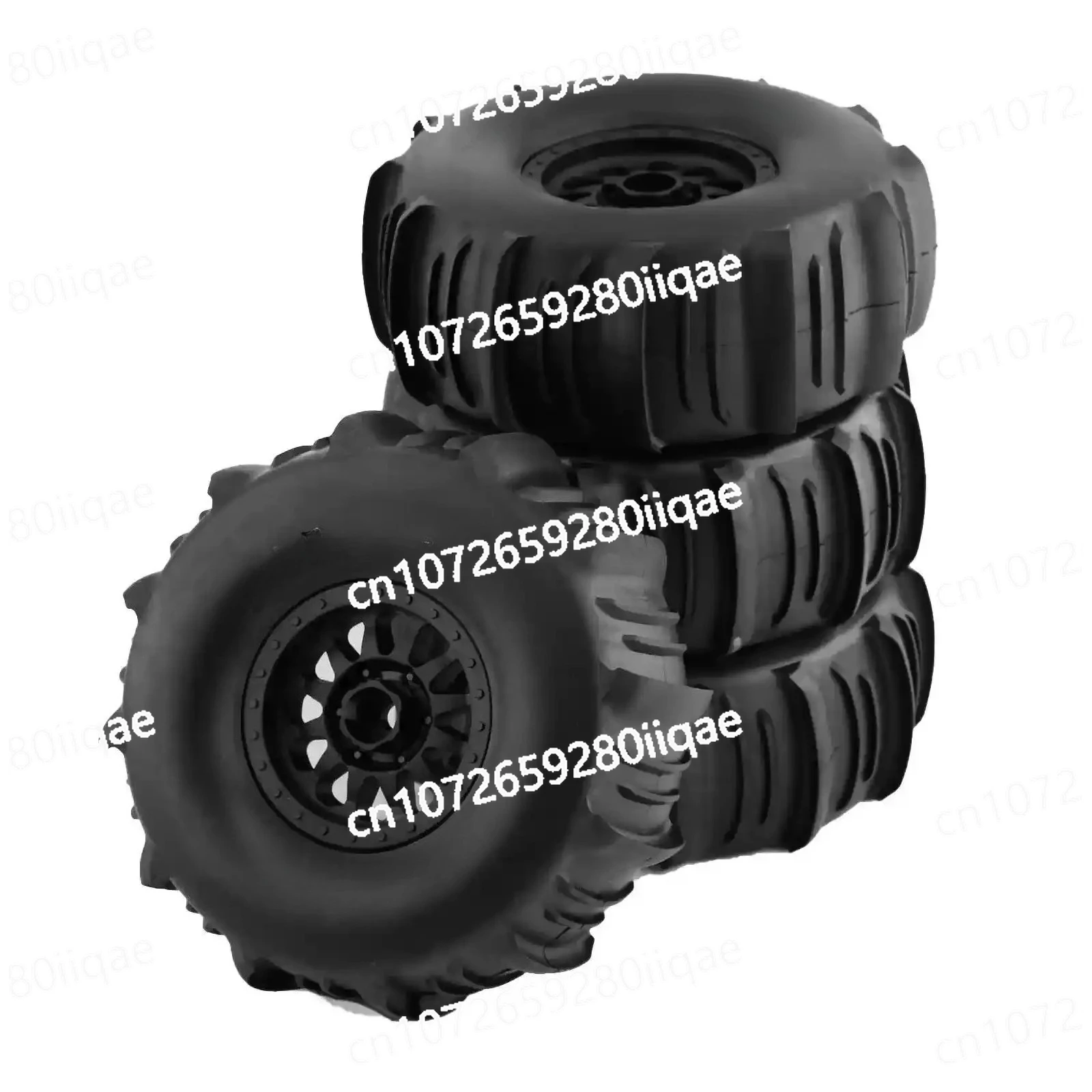 1/7 Scale Desert Short Truck Tires, Set of 4, 138mm, 17mm Hex Adapter,