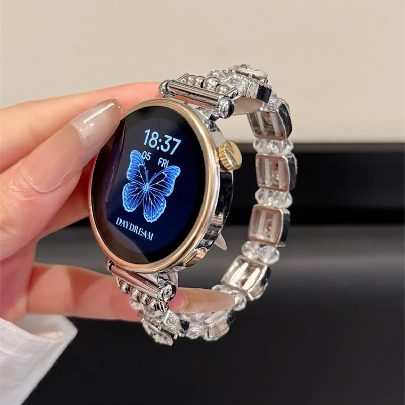 

Gem metal glitter is suitable for fashionable watch straps of 22mm/20mm/18mm on Huawei GT5/GT5 Pro/GT4/GT2/3/4