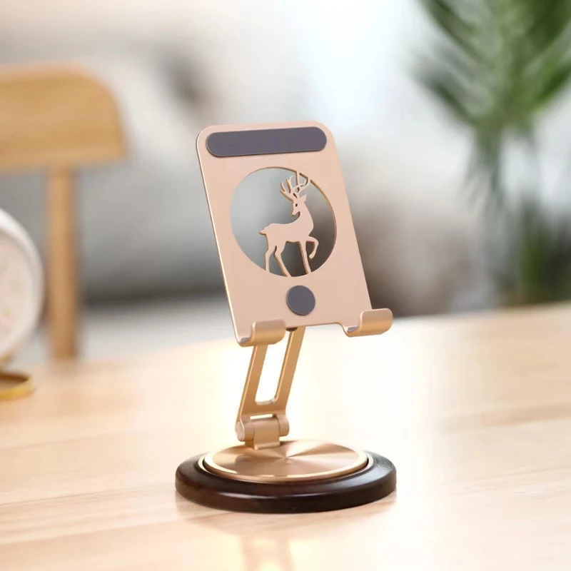 360-°-回転式電話ホルダー-スタンド、デスク用調節可能なタブレット-マウント、ポータブル折りたたみ式レイジー-アーム-ブラケット、ハンズフリー-ユニバーサル-クリップ