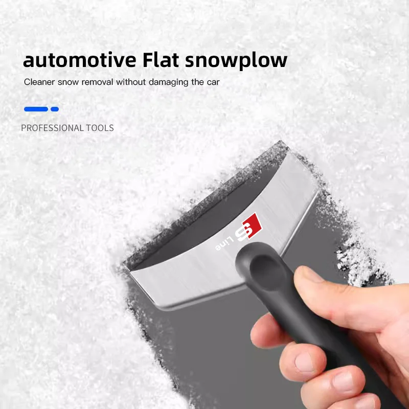 Car Snow Brush Cleaning Shovel Glass Ice Scrapers Tool Accessories For Audi Sline S6 S7 SQ7 TT RS3 S5 B8 C6 B9 RS4 RS5 RS6 RS7