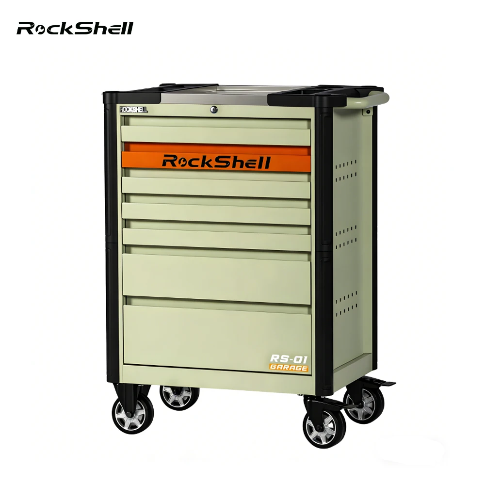 7 Drawers Heavy Duty Rolling Tool Cabinet OEM/ODM Available CE Certified 0.8-1.0mm Cold Rolled Steel For Auto Repair