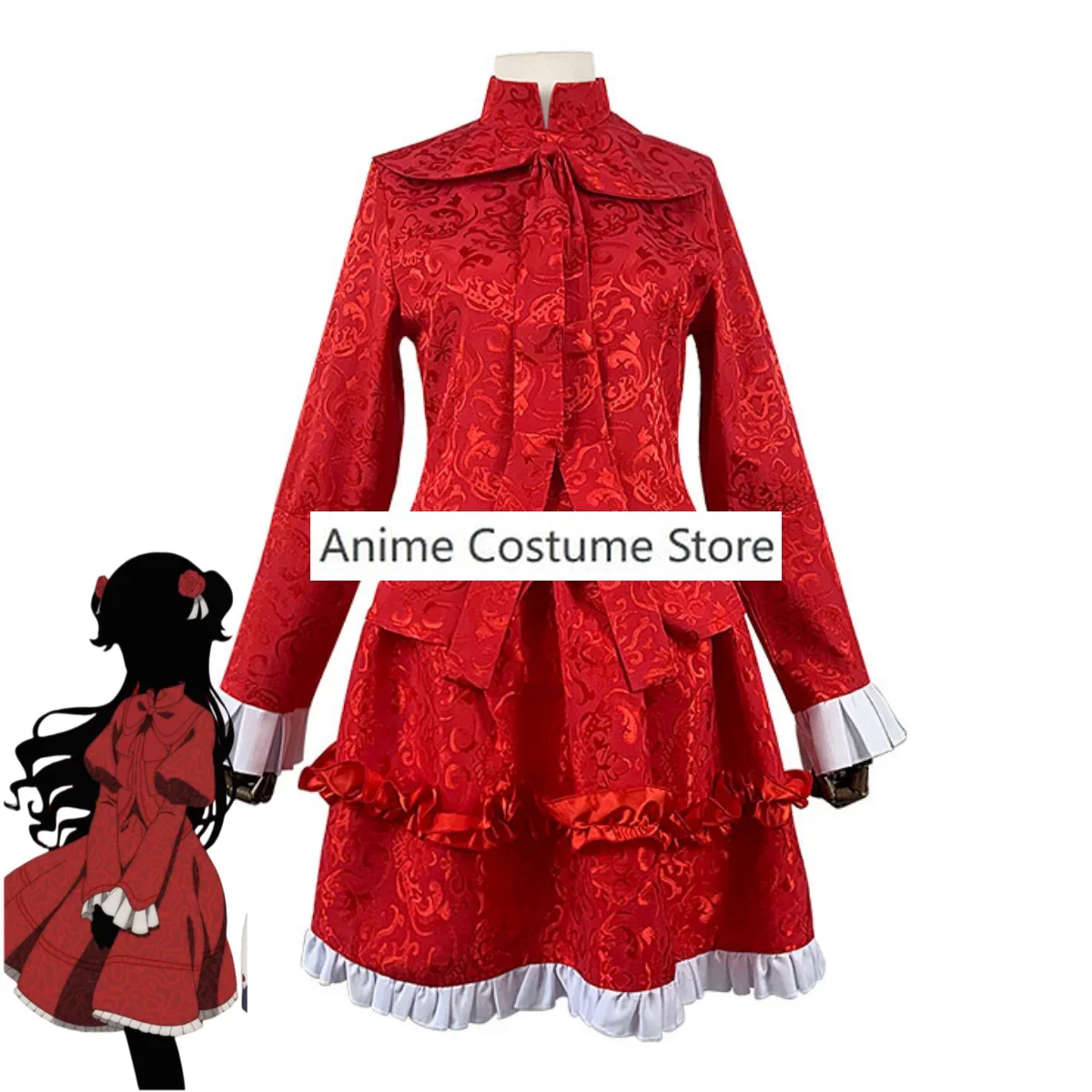 Anime SHADOWS HOUSE Kate Shadow Cosplay Costume Lovely Kawaii Lolita Short Red Dress Dailydress Hallowen Carnival Party Suit