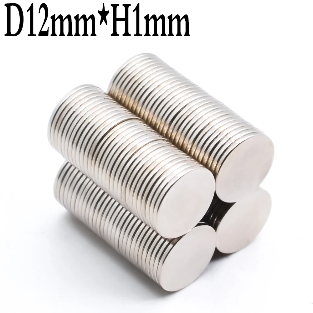 2/50/100/20000 Pcs 12x1 Neodymium Magnet 12mm x 1mm N35 NdFeB Round Super Powerful Strong Permanent Magnetic imanes Disc  imanes