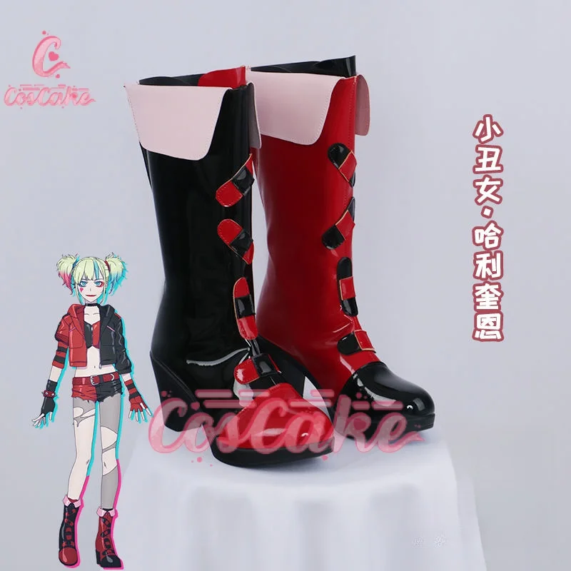 Harley Cosplay Shoes Anime Suicide Isekai Joker Girl Squad Halloween Carnival