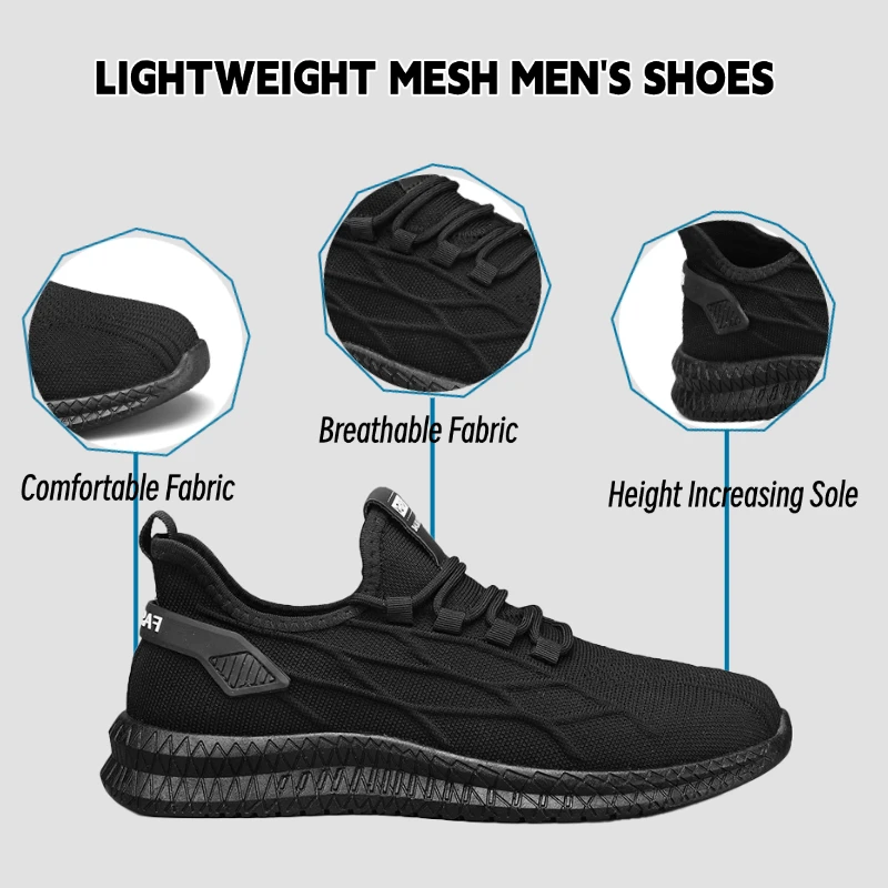 

LiveDay Summer Sneakers For Men Unisex Breathable non-slip Running Fashionable Tennis Shoes Comfortable Casual Footwear