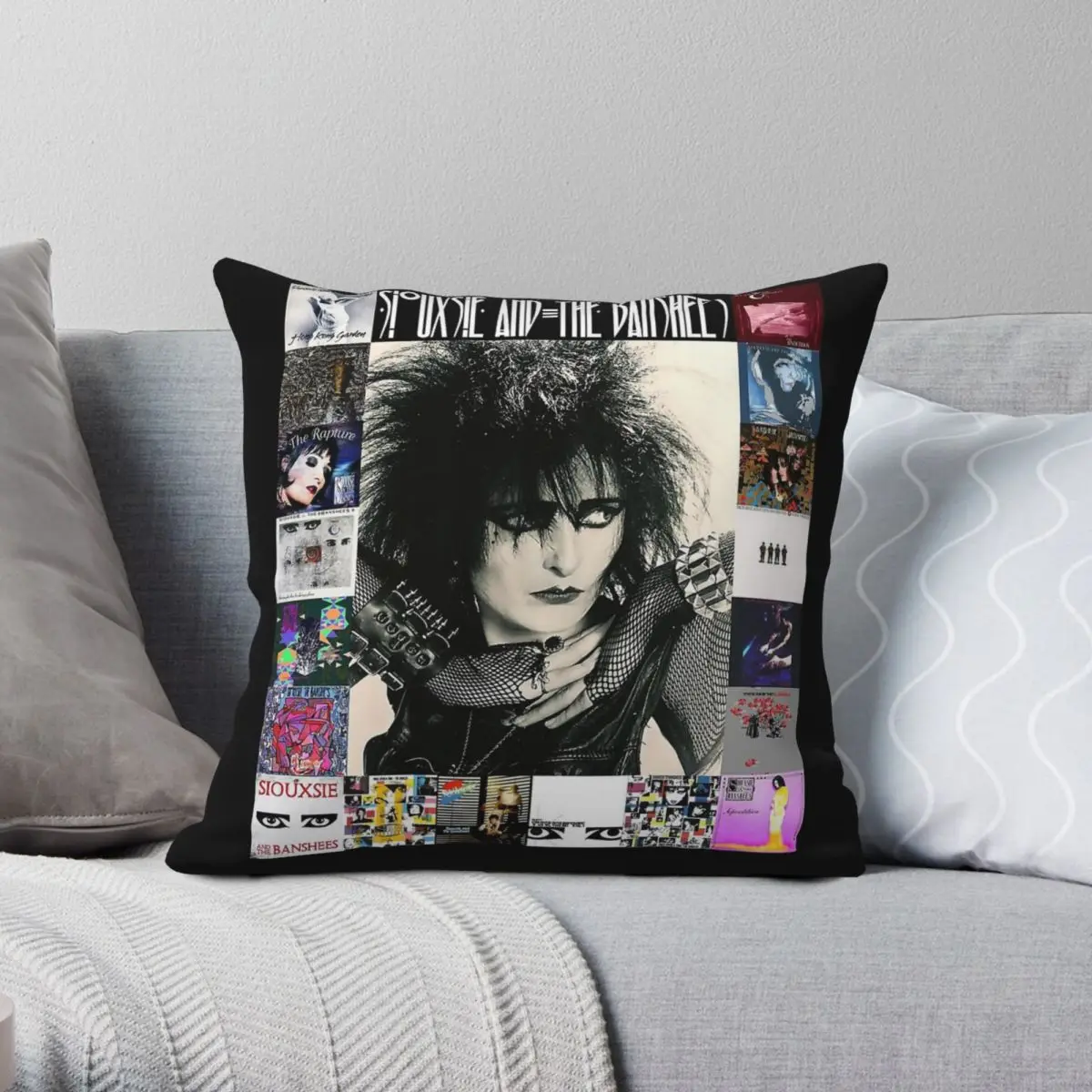 Siouxsie And The Banshees Square Pillowcase Polyester Linen Velvet Printed Zip Decorative Pillow Case Sofa Cushion Cover