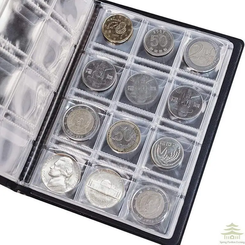 Coin Album Holders Home Decoration 120/150/240 Pockets Money Organizer Gifts Collection Book Stamp Photo Album