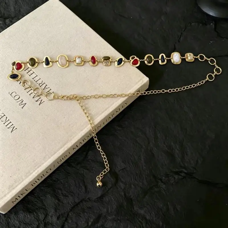 1 Stück Damen Dekorative Taillenkette Dünne Silberne Ethno-Stil Eisenkette Modischer Kleiner Gürtel für Kleider und Röcke – Detail 6