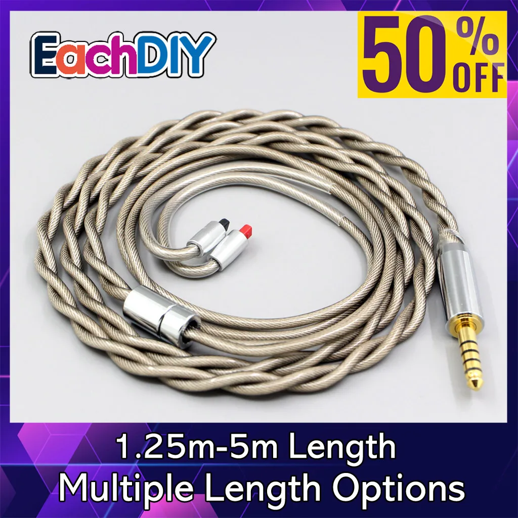Type6 756 core 7n Litz OCC посеребренный кабель для наушников для Audio-Technica ATH-IM50 IM70 IM01 IM02 IM03 IM04 2,8 мм LN007822