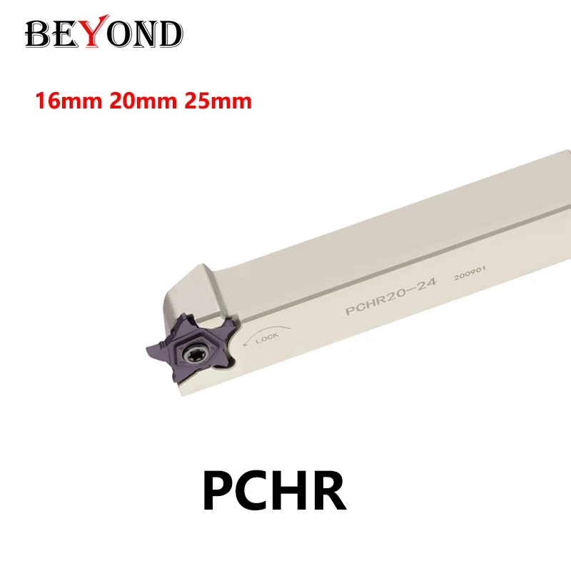 

BEYOND PCHR 16 20 25 Токарный станок с ЧПУ, режущий брусок PCHR16-24 PCHR20-24 PCHR25-24, пятиугольный слот для инструментов Overlord