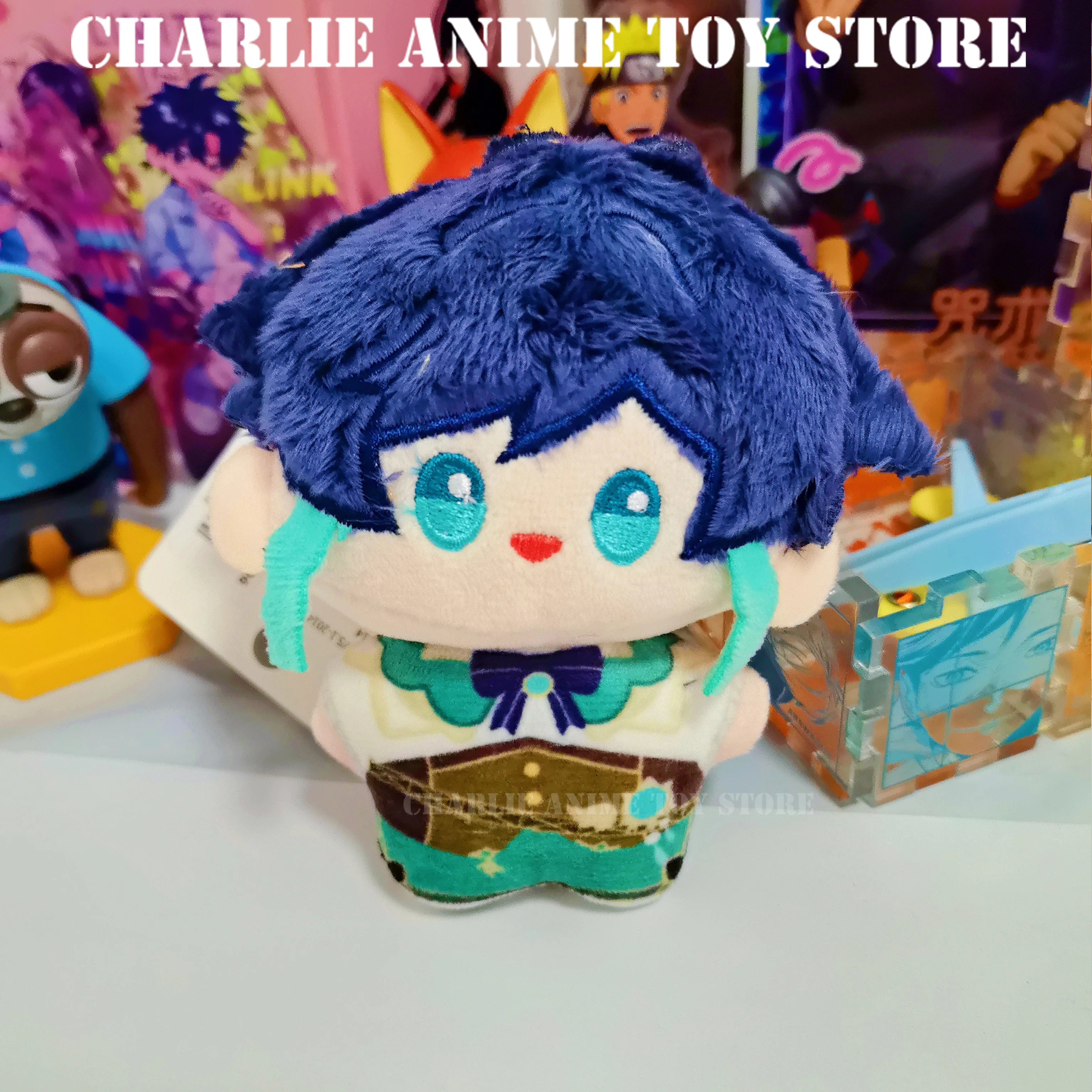 Neue Genshin Impact Plüsch Anhänger Kawaii Wanderer Ganyu Plüsch Puppe 10CM Cosplay Prop Rucksack Dekoration Fan Geschenke