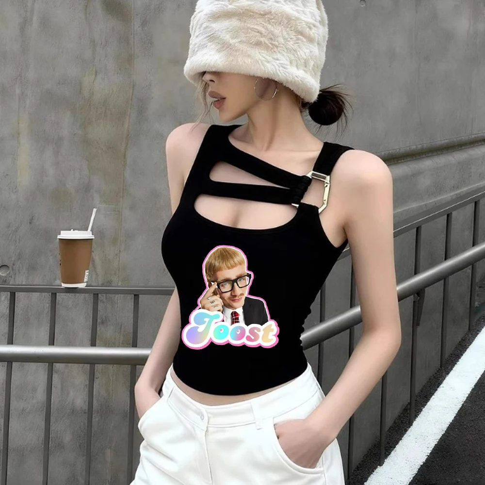 Joost Klein cropped top female scene  alternative  gyaru clearance sales graphic tshirt streetwear graphic cheap scene  party