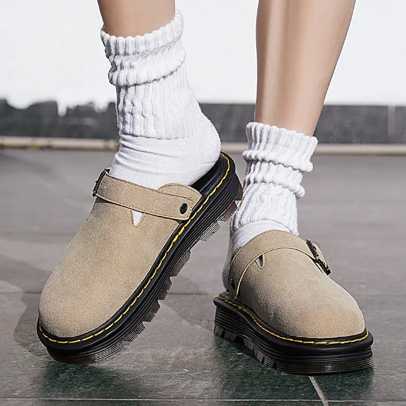 

Men's Four-season Large-sized Wearable Solid Multi-color Options Flat-heeled Thick-soled Lightweight Flip-top Fashion Slippers