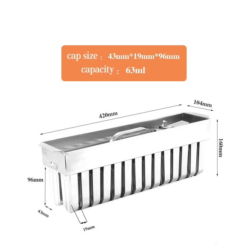 28 Rounds With Double Troughs Stainless Steel Popsicle Molds Popsicle Holder  Ice Cream Holder Moulds Ice Lolly Moulds