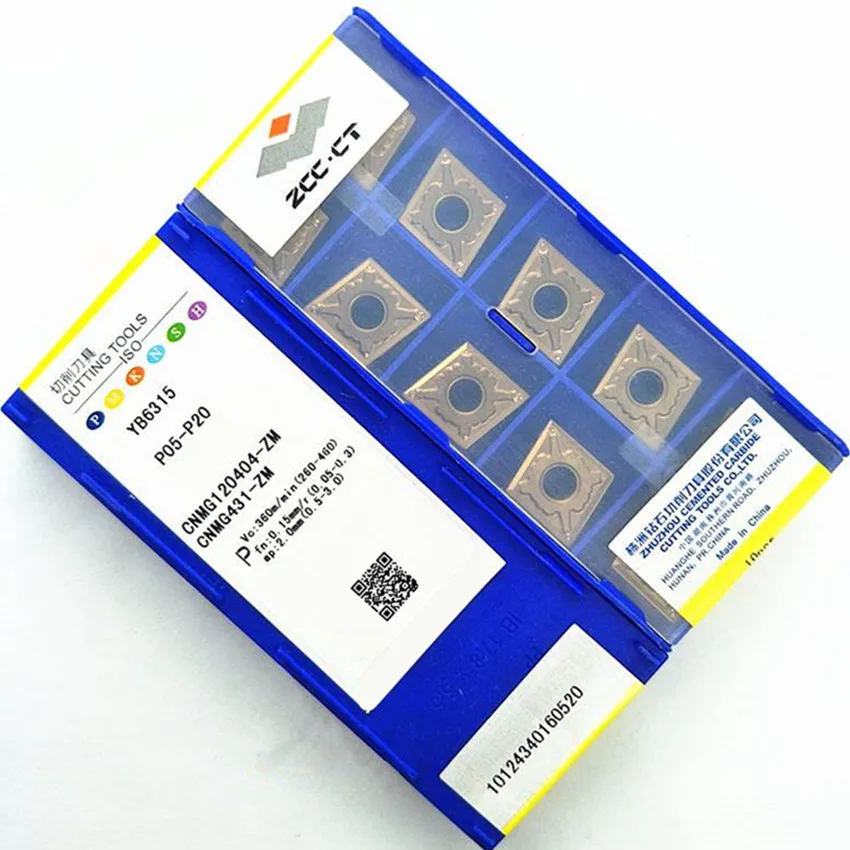 Imagem -03 - Inserções de Carboneto Cnc para Aço Cnmg120404-zm Yb6315 Cnmg120408-zm Yb6315 Cnmg120412-zm Yb6315 Cnmg431 Cnmg432 Cnmg433 Zcc. ct