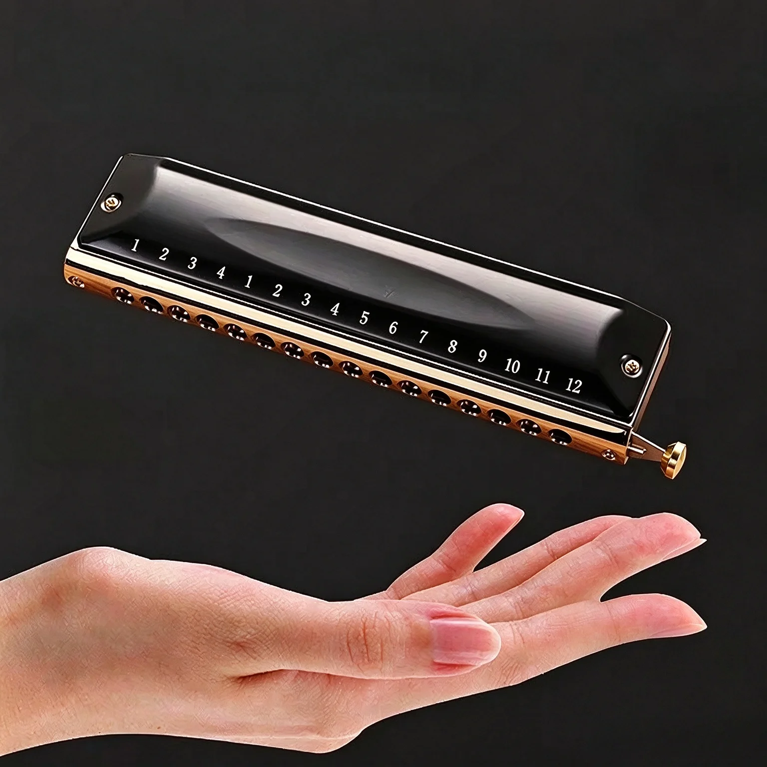 Chromatic Harmonica 16-Hole 12-Hole Harmonica High-End Adult Professional Performance Level Student Beginner